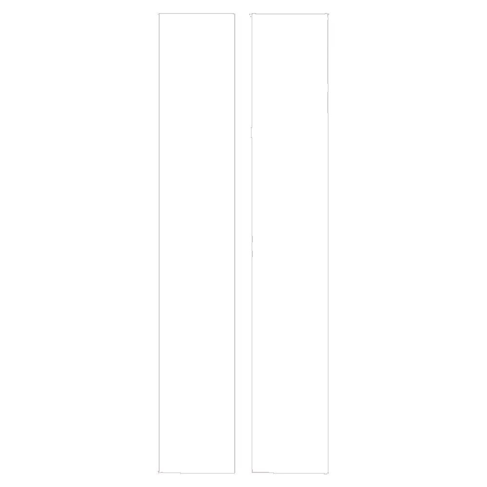 10 ft. Lumiere Light Wall® End Caps B/W (Blockout Only)