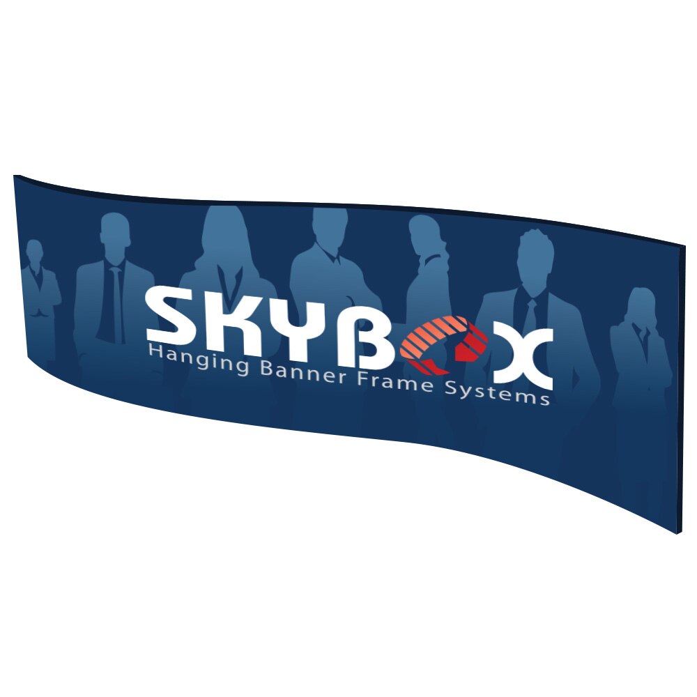 10 x 3 ft. Hanging Banner Wave Single-Sided (Graphic Package)