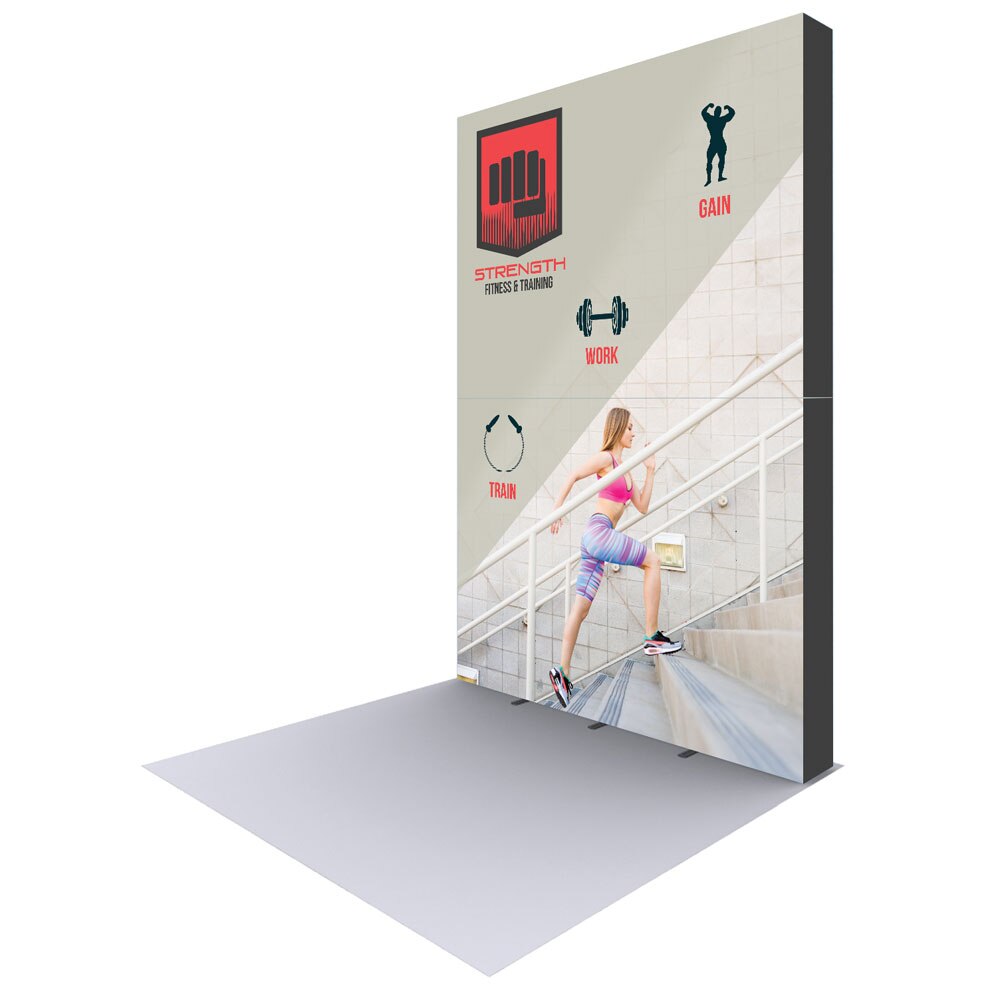 15 ft. Stacked Lumiere Light Wall® Configuration E No Lights Single-Sided (Graphic Package)