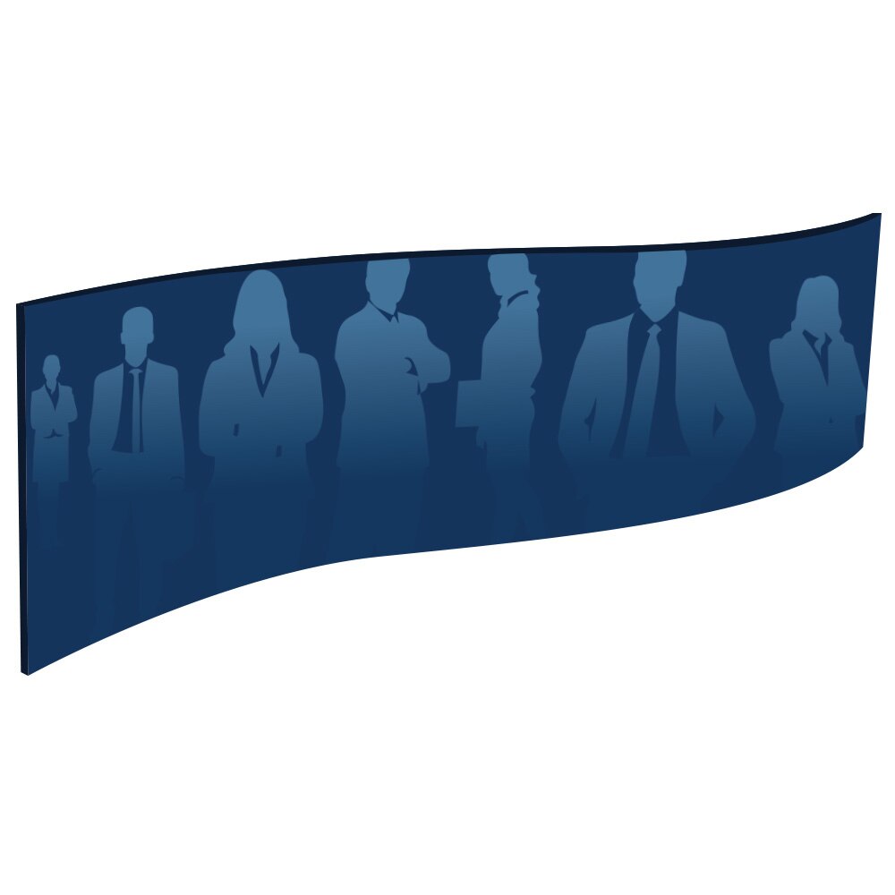 16 x 4 ft. Hanging Banner Wave Double-Sided (Graphic Package)