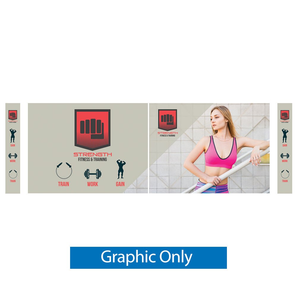 20 ft. Lumiere Light Wall® Configuration D No Lights Double-Sided (Graphic Only)