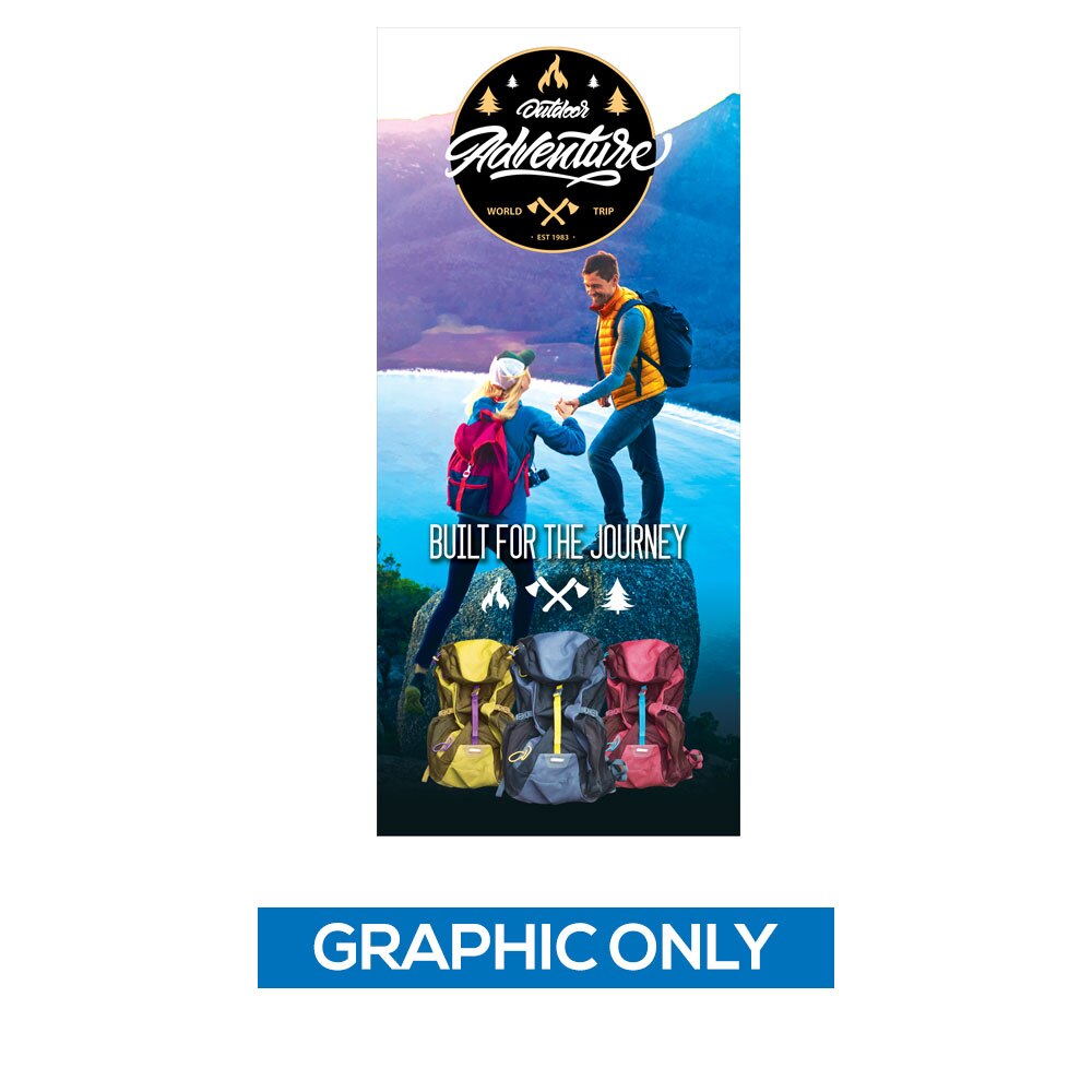 ONE CHOICE® 36 x 80 in. Best Roll Up Retractable Super Flat Vinyl (Graphic Only)