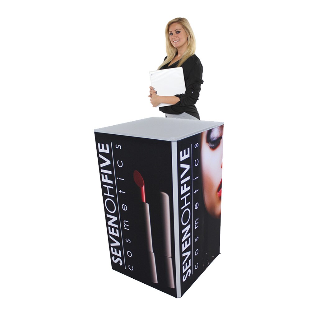 Classic Big Sky Counter 2' W x 40" H x 2'D Silver Frame Non-Backlit (Graphic Package)