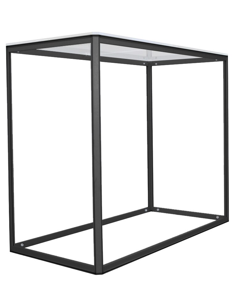 48 x 40 in. Big Sky Counter Black Frame Non Backlit - 24" Top (Hardware Only)