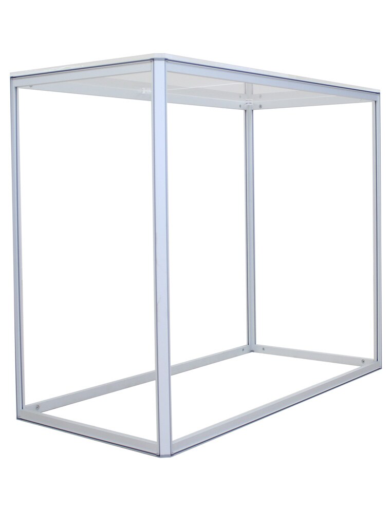 48 x 40 in. Big Sky Counter Silver Frame Non Backlit - 24" Top (Hardware Only)