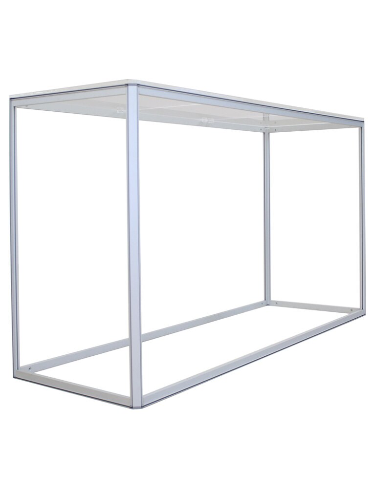 72 x 40 in. Big Sky Counter Silver Frame Single-Sided (Hardware Only)