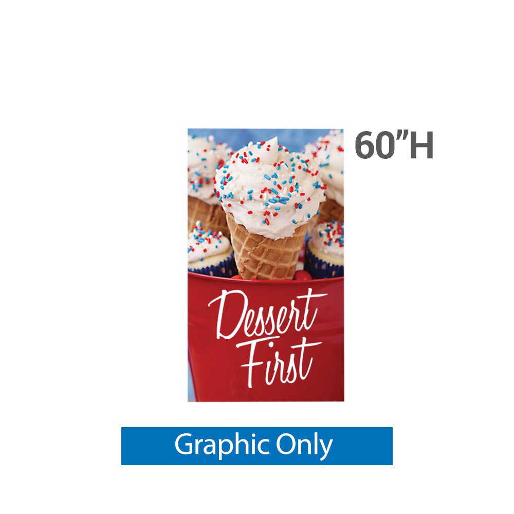 36 x 60 in. Large Classic Banner Stand Single-Sided Fabric (Graphic Only)