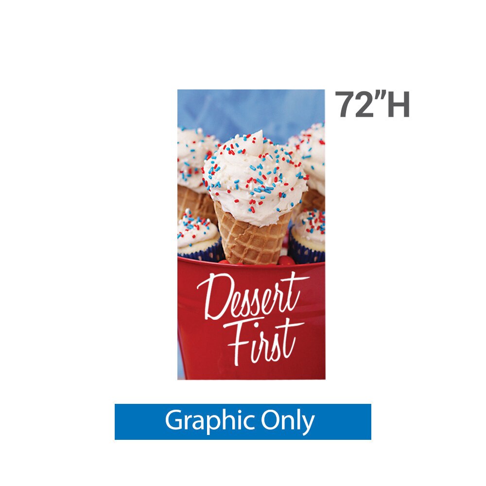36 x 72 in. Large Classic Banner Stand Double-Sided Fabric (Graphic Only)