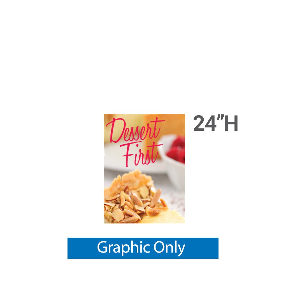 24 x 24 in. Medium Classic Banner Stand Single-Sided Fabric (Graphic Only)