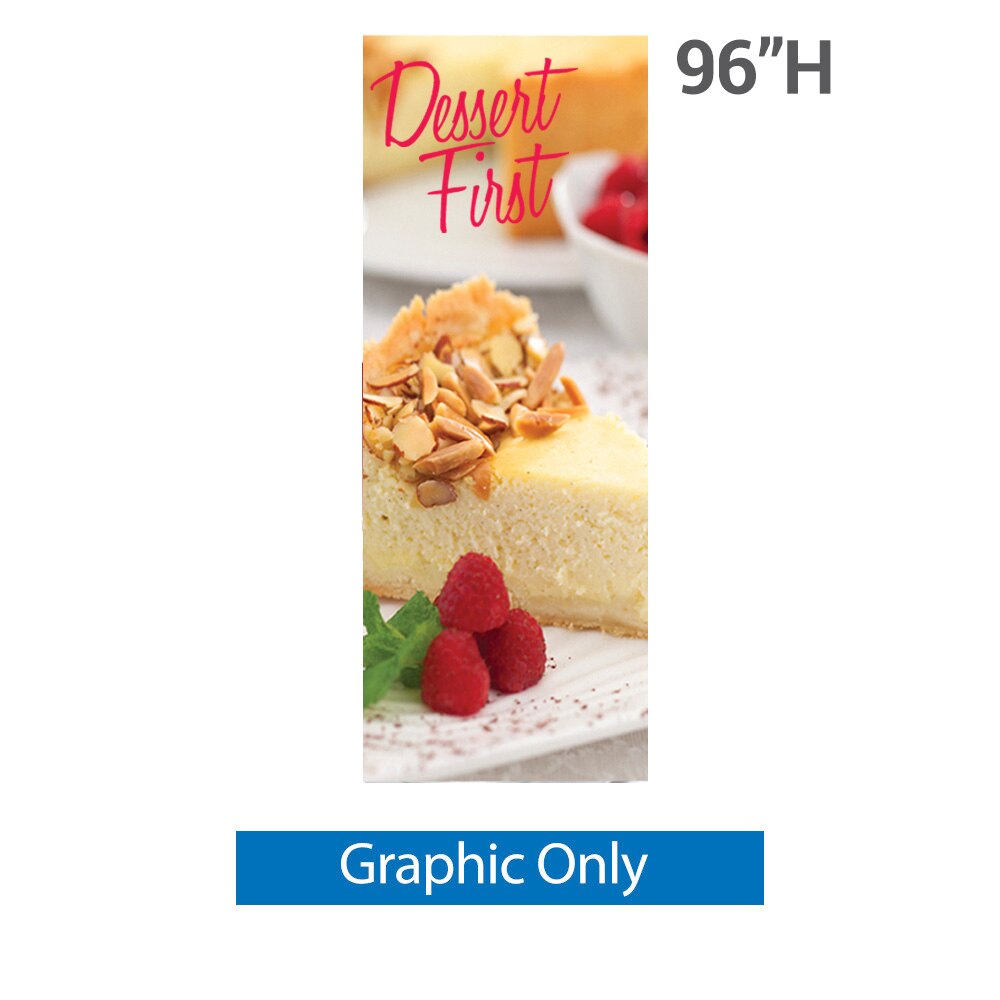 24 x 96 in. Medium Classic Banner Stand Double-Sided Fabric (Graphic Only)