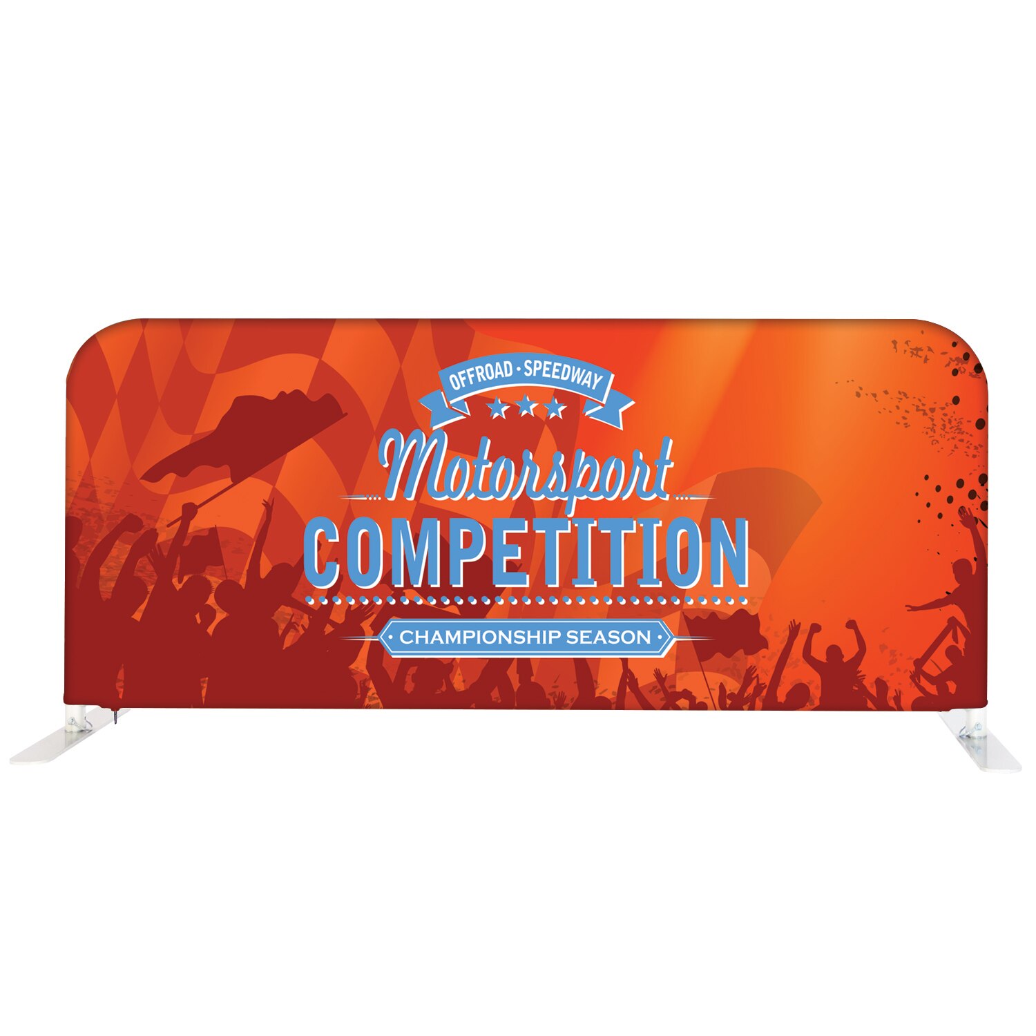 Large EZ Barrier Outdoor Single-Sided Black Back Fabric (Graphic Package)