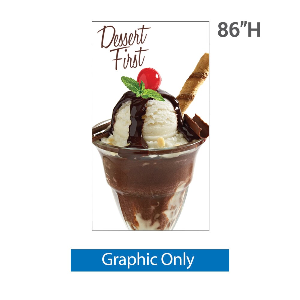 48 x 86 in. Medium Grasshopper Banner Stand (Graphic Only)