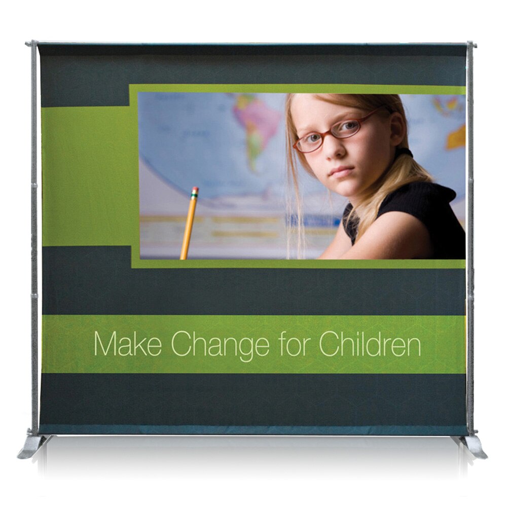 4 x 4 ft. Large Jumbo Banner Silver Large Tube Single-Sided (Graphic Package)