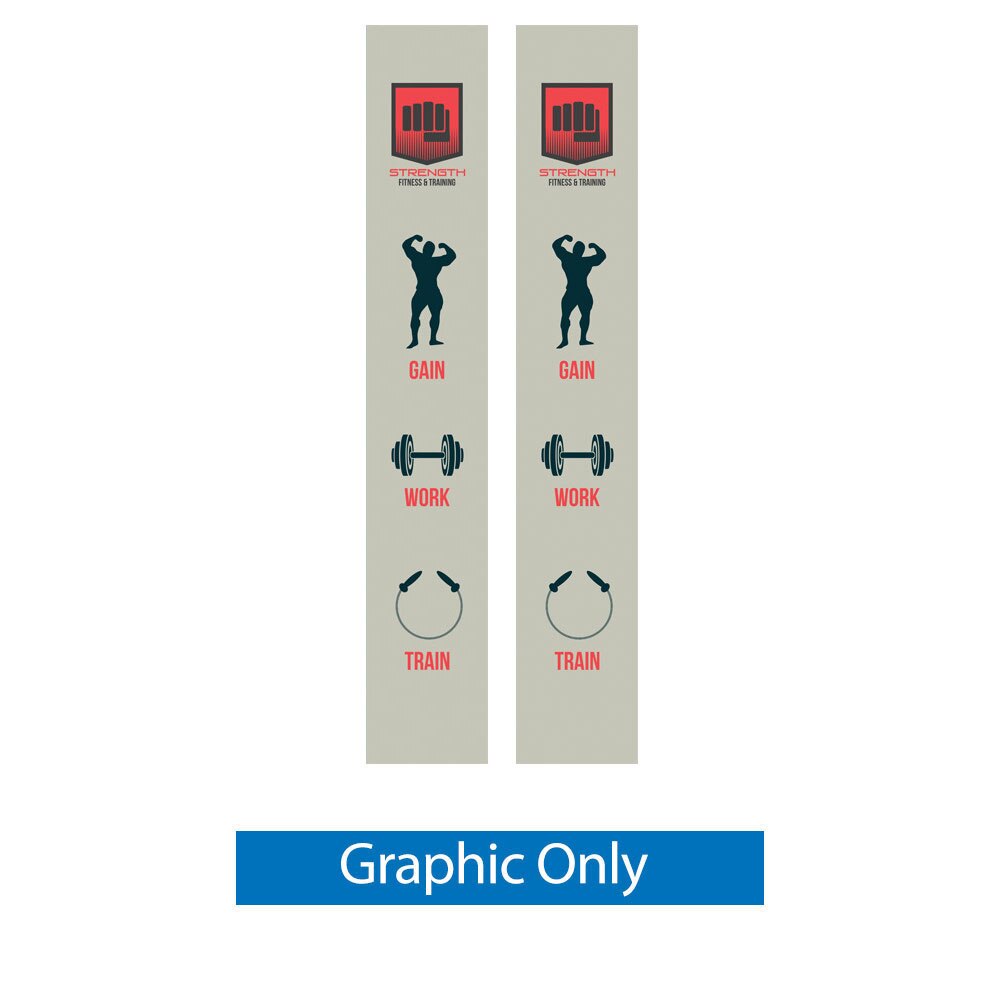 Lumiere Light Wall ® 10ft End Cap Graphics Set Non-Backlit  -- Graphic Only