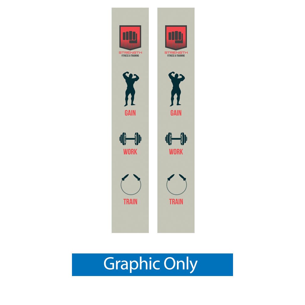 Lumiere Light Wall® 7.5ft End Cap Graphics Set Non-Backlit (Graphic Only)