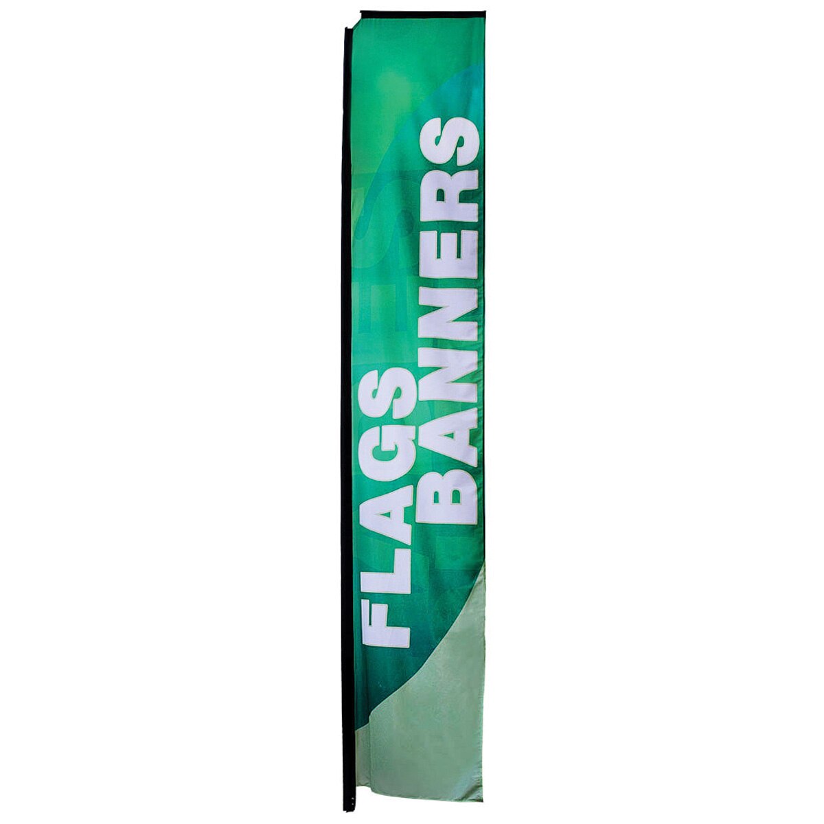 Large Mamba Rectangle Flag Spike Base Single-Sided (Graphic Only)