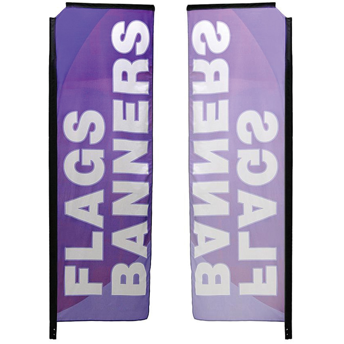 Small Mamba Rectangle Flag Spike Base Single-Sided (Graphic Only)