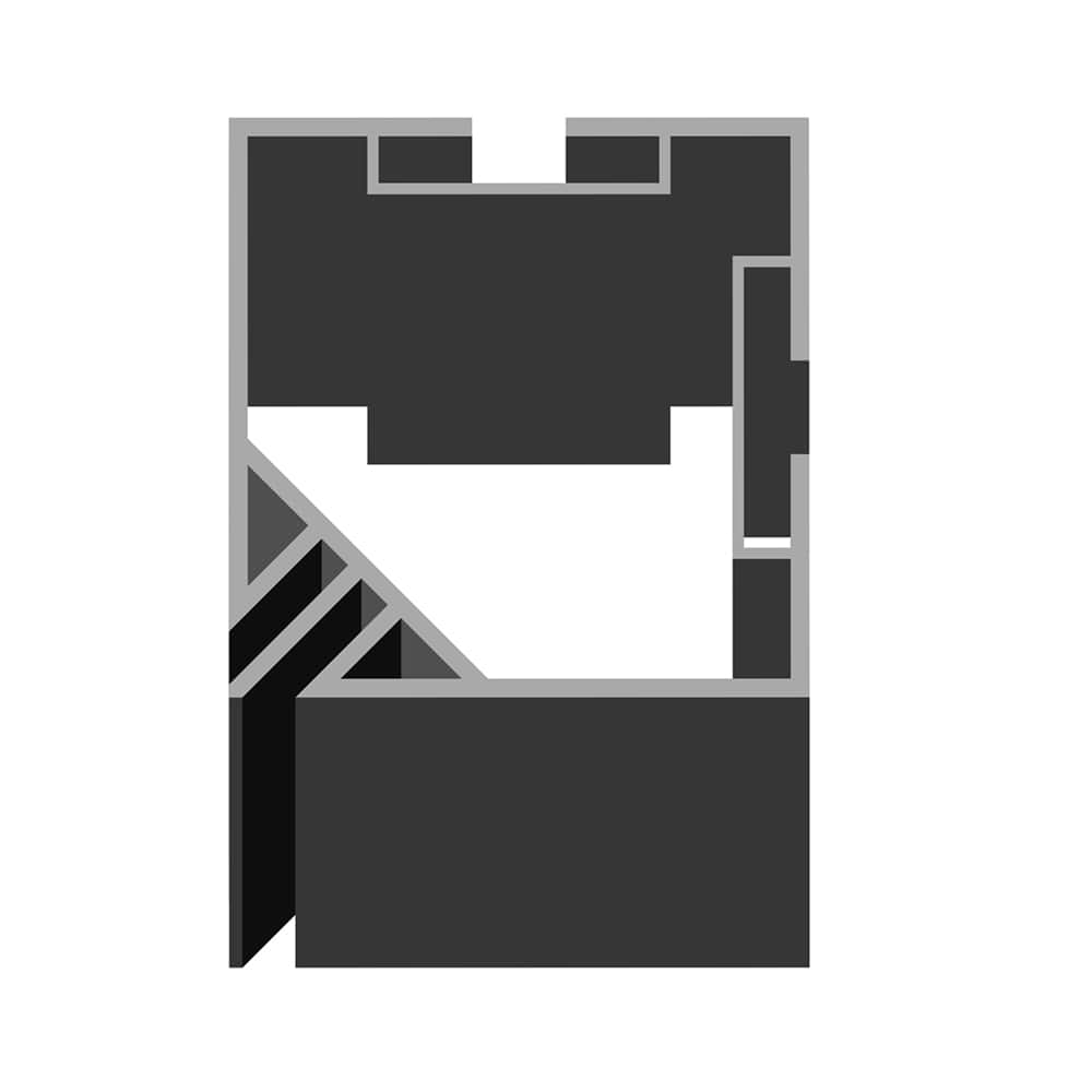 DO NOT REORDER - Modco M-series profile (square) for 90 degree corner post 62mm x 62mm