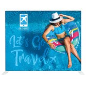 ONE CHOICE ® 10 Ft. Fabric Display - Straight Single-Sided W/ White Back Fabric Graphic Package
