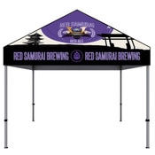 ONE CHOICE® 10 Ft. Aluminum Canopy Tent Dye-Sub Graphic Package (Black Trim)