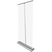 ONE CHOICE ® 33.5 X 80 In. Better Roll Up Silver Clear Banner Package