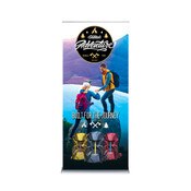 ONE CHOICE ® - 36 X 80 In. Best Roll Up Silver Super Flat Graphic Package
