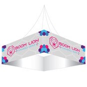 ONE CHOICE ® Hanging Banner 10 Ft. Square 42 In. Outside Graphic Package (Hardware & Graphic)
