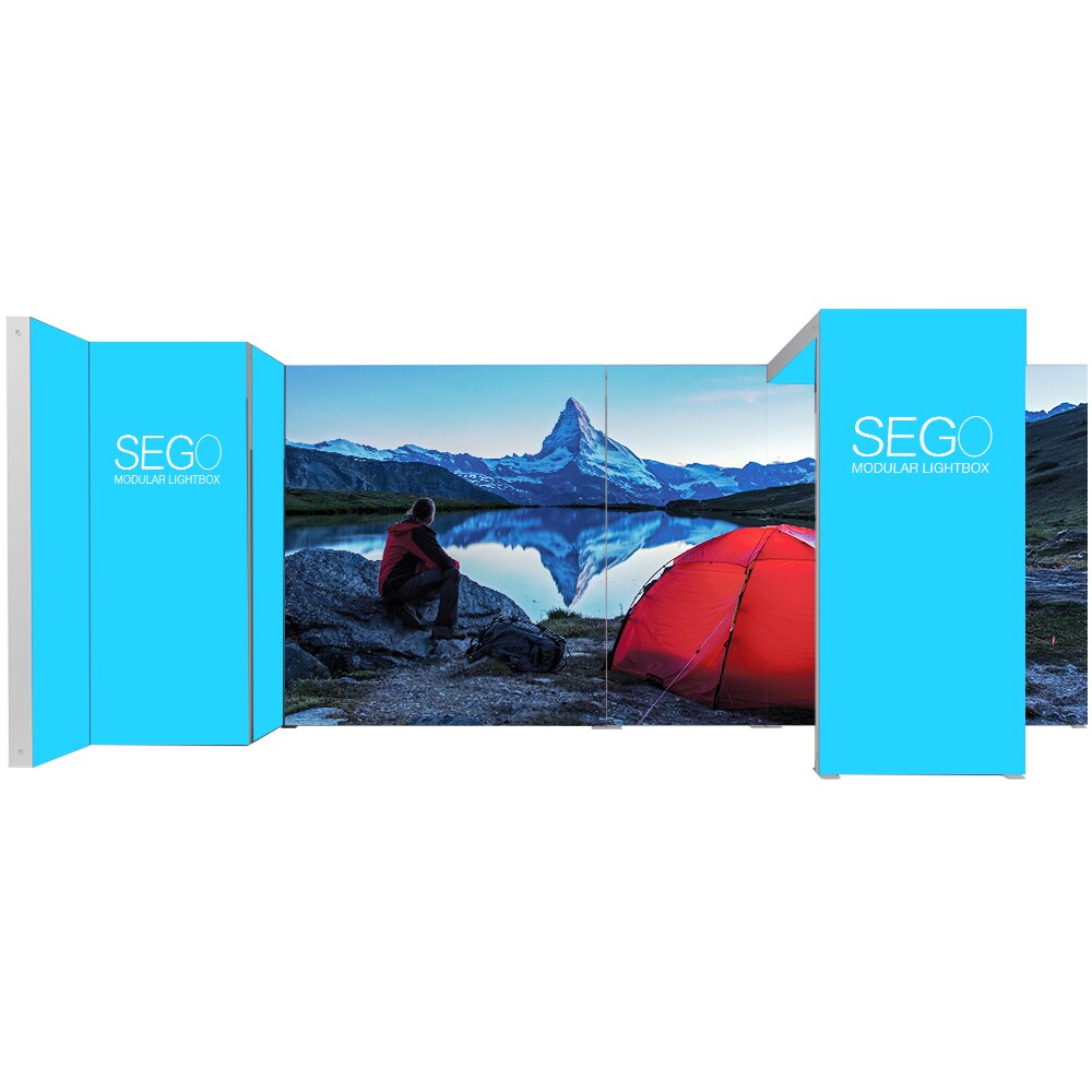 SEGO Modular Lightbox Display Configuration F Double-Sided (Graphic Package)