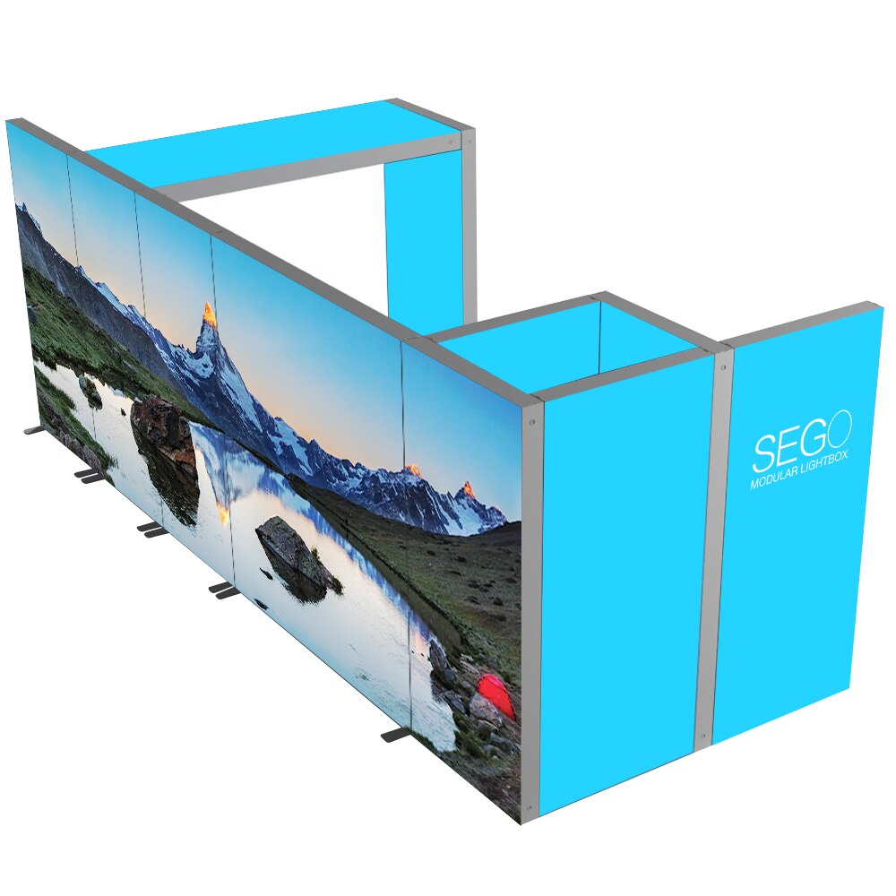 SEGO Modular Lightbox Display Configuration F Double-Sided (Graphic Package)