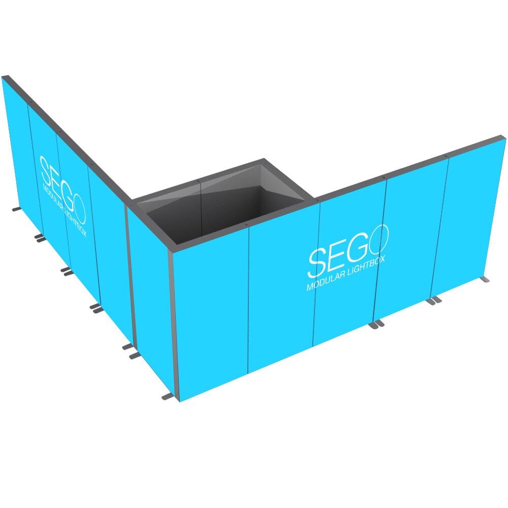 SEGO Modular Lightbox Display Configuration I Double-Sided (Graphic Package)