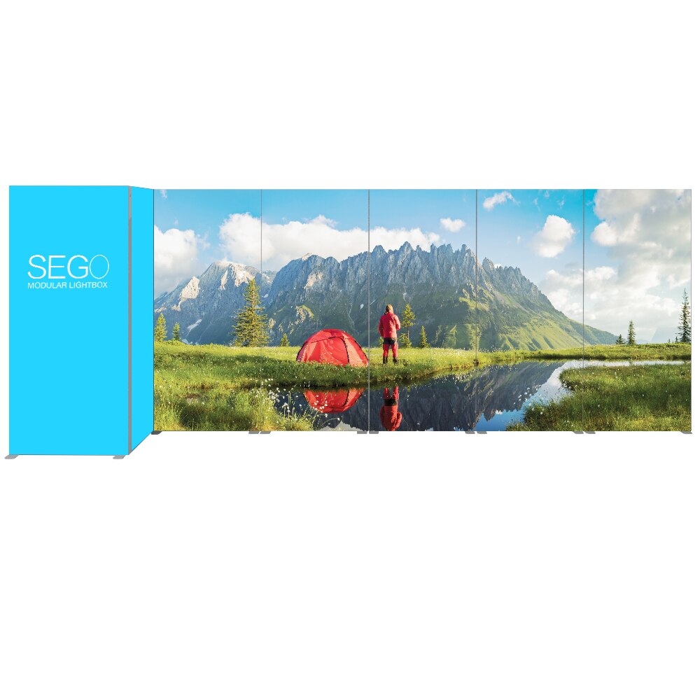 SEGO Modular Lightbox Display Configuration J Double-Sided (Graphic Package)