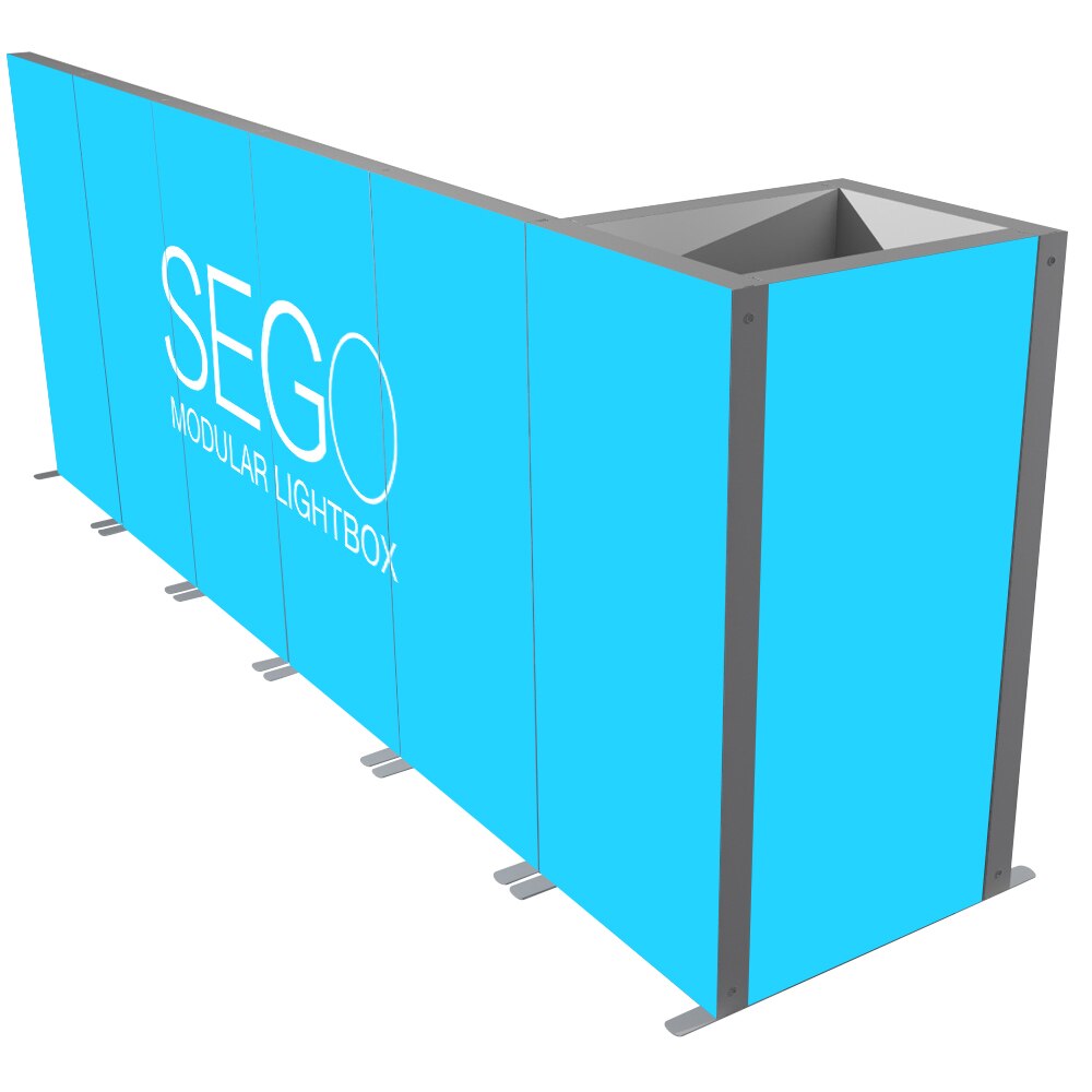 SEGO Modular Lightbox Display Configuration J Double-Sided (Graphic Package)