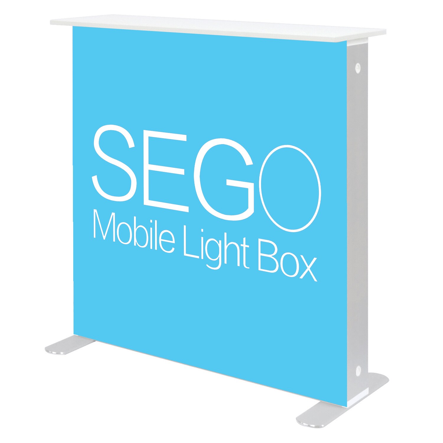 3.3 x 3.3ft. SEGO Modular Lightbox Counter Double-Sided (Graphic Package)