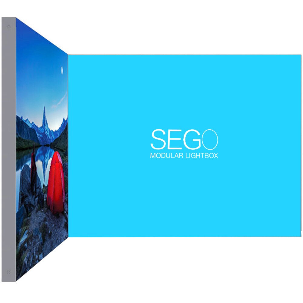 SEGO Modular Lightbox Display Configuration B Double-Sided (Graphic Package)