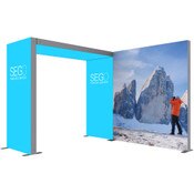 SEGO Modular Lightbox Display Configuration C - 10ft.X10ft. Double-Sided Graphic Package