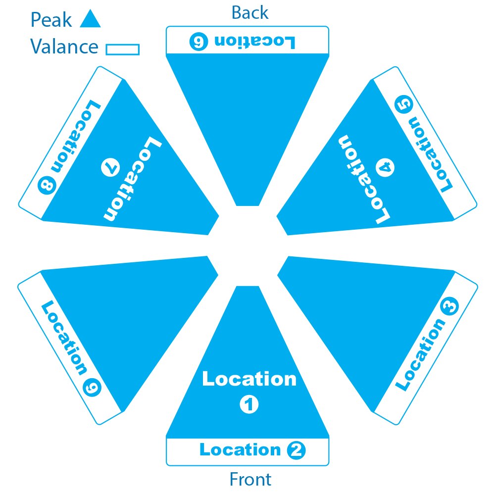 Skycap Umbrella  Hexagon  (Graphic Only)