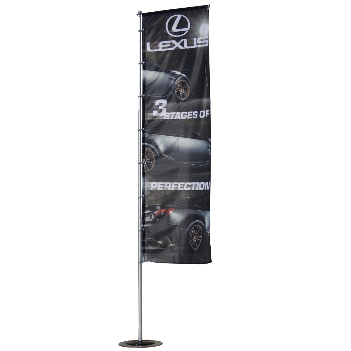 2.6' x 8'  Splash Banner Stand Single-Sided, (Graphic Only)