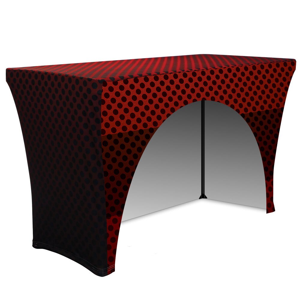 4 ft. Multi Stretch Table Throw 3-Sided (30") Custom Print
