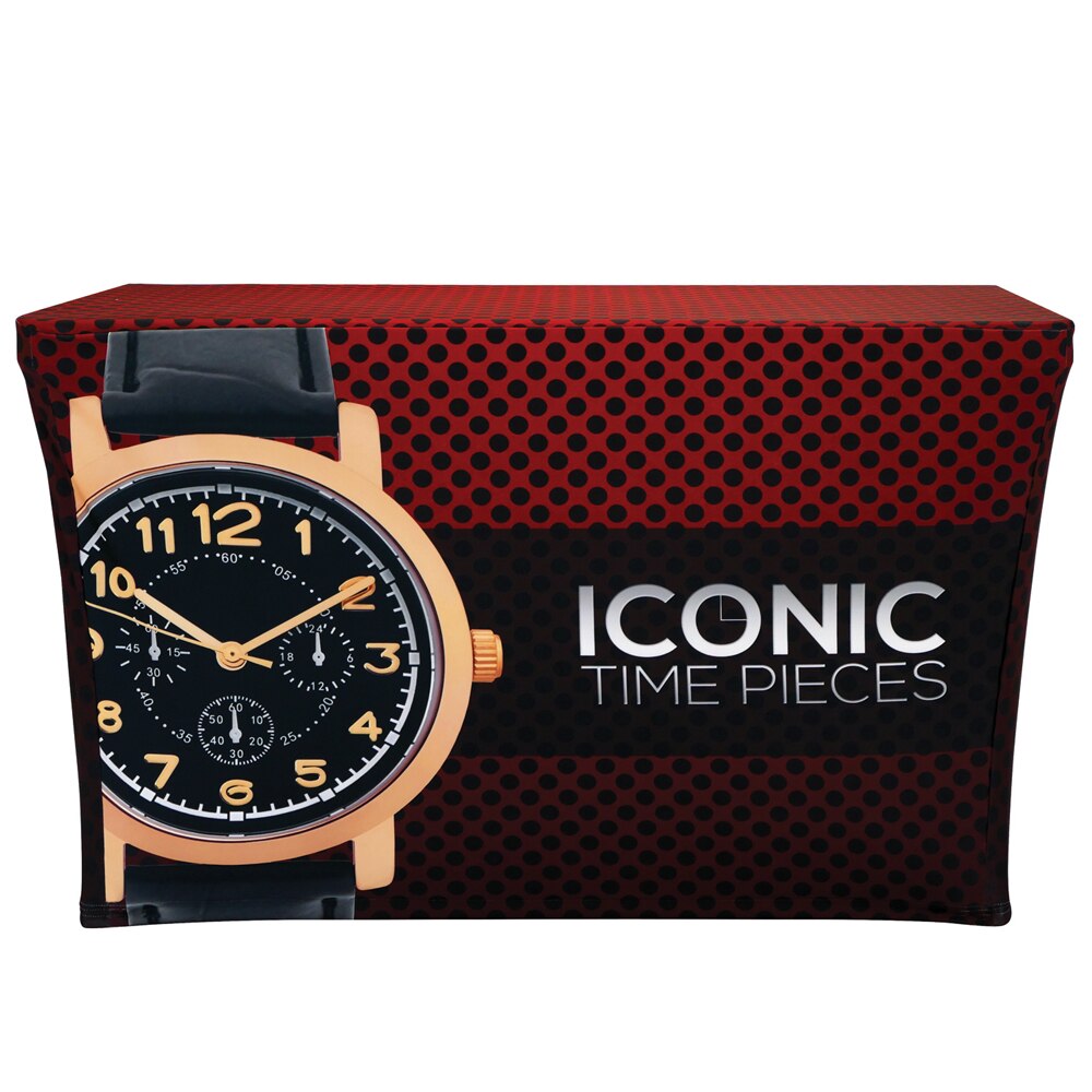 4 ft. Multi Stretch Table Throw 3-Sided Custom Print
