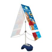 Zephyr Outdoor Banner Stand 2 Ft X 5 Ft Double Sided Graphic